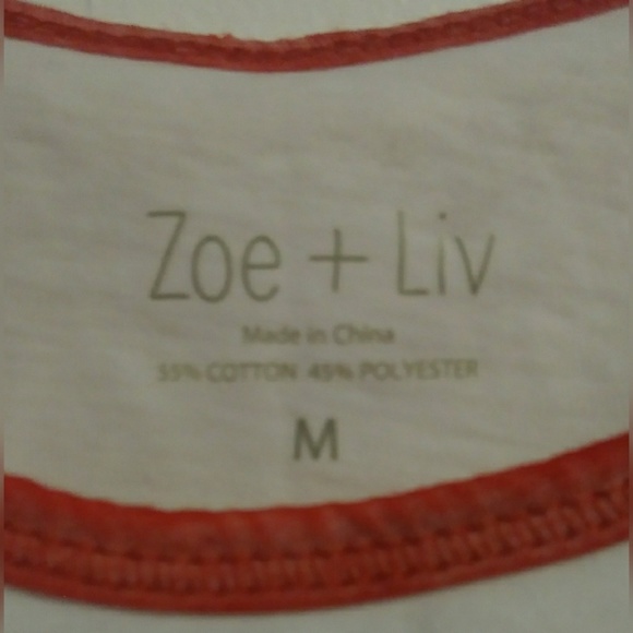 Liv + Zoe Believe Top Size Medium - Picture 3 of 3